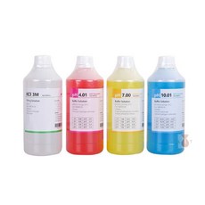 立騰玻璃 pH標準液 500ml 3M KLC 校正液 保存液 電極校正液 實驗室教學用試劑, 1個, pH 7.00（黃色）