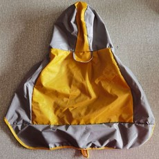 雙層大狗雨衣防寒戶外狗狗衝鋒衣披風式寵物用品, 1個, 黃色雨衣