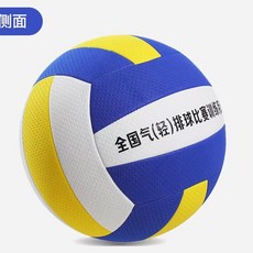 標準排球 7號排球 - 彩色橡膠室內/室外排球, 5號軟式超輕考試氣排球,網兜氣針氣筒球包, 1個