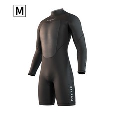 MYSTIC 新款3/2mm長袖短褲後拉衝浪衣：防寒保暖潛水游泳適用