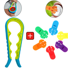 포리브레 캔따개 유리병따개 만능 오프너, 1세트, 오렌지