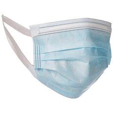 일회용 풀아웃 컴포트 이어루프 페이스 마스크(50개 팩) 블루 - 라텍스 프리 232850