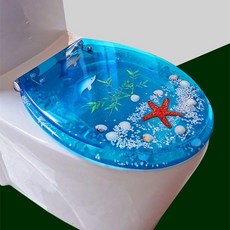 優選 樹脂子母馬桶蓋大人小孩兩用加厚型家用通用親子兒童坐便器蓋 副廠商品, 藍色海豚-普通款-實心抗壓