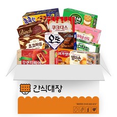 [간식대장] 최고의 사무실 간식세트 후렌치파이 딸기 엄마손파이 마가렛 카스타드 초코하임 오뜨 쇼콜라 산도딸기 쿠크다스 빈츠 롯데샌드 촉촉한 초코칩, 1개, 가성비 사무실 간식 E세트 11종
