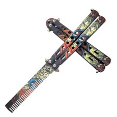 마리수 발리송 버터플라이나이프 카람빗 트레이너 연습용 칼, 정글, 1개