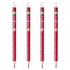 동아 미피 슬림색연필 2mm (리뉴얼), 빨강, 4개