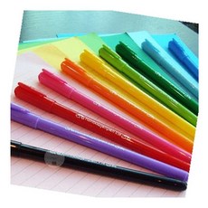 MN 레인보우 젤펜 3개입 다꾸펜, orange, orange