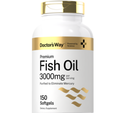 닥터스 웨이 바이 호르바흐 피쉬 오일 3000mg 소프트젤, 6개, 150정