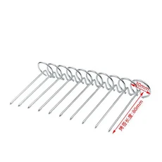 1pcs 304 스테인레스 다기능 강철 바베큐 꼬치 에어 프라이어 오븐 수직 베이킹 바늘 재사용 가능한 식품, 01 1pcs-3x8cm
