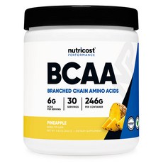 뉴트리코스트 BCAA 파인애플맛 240g 30회분 1병, 246g, 1개
