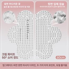 상세설명참조 매트 발바닥 마사지 실리콘 양면 러닝 쿠션, 기본 모델명/품번, 화이트 대형60cm