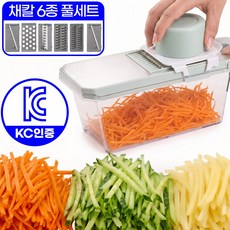 아엘론 안전손잡이 만능채칼 5종세트 스텐304 슬라이서 채썰기 감자 당근, 1세트, 라이트그레이 1세트, 라이트그레이