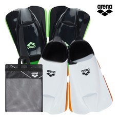 ARENA 아레나 오리발 실리콘 SHUTTLE 숏핀 A2AC1AF02, 블랙