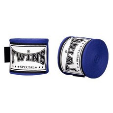 古川小夫 3米 5米 TWINS 泰拳 拳擊手綁帶 BOXING Hand Wraps手綁帶 微彈性 綁帶 - 藍, 1個