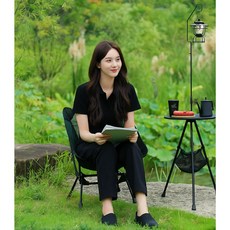 제이에스리빙 랜턴걸이형 캠핑 사이드 보조테이블, 1개, 모던 블랙