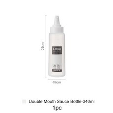 캔음료디스펜서 음료보관함 시모야마 340ml 소스 보틀 조미료 스퀴즈 케첩 겨자용 핫 꿀 디스펜서 그레이비 양념 통 주방 가제트, 2) 340ml  1pcs, 1개