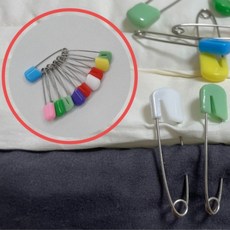 10개 4cm 컬러 안전 옷핀 핀침 삔침 옷 고정핀 치마 바지 허리 줄이기 일자 부자재, 1개, 단품