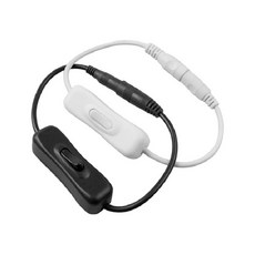 DC 전원 스위치 케이블 아답터 연장선 파워 아두이노, AT106. 화이트