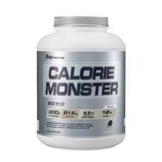 BUP 칼로리몬스터 쿠키앤크림맛 4kg 헬스보충제 단백질보충제 체중증가 게이너, 1개