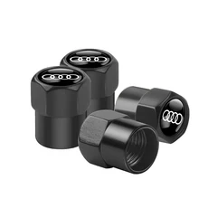 아우디 A3 A4 B8 8P B9 8V A5 RS RS3 RS4 RS5 RS6 RS7 A1 A2 A6 C7 Q5 Q7 S3 S6 용 자동차 메탈 로고 휠 에, 08 Audi 6J-Black