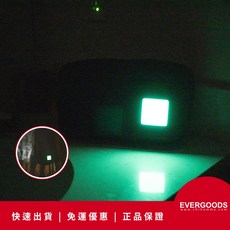EVERGOODS Glow Patch 夜光勳章貼片 魔鬼氈背膠 背包識別章 可拆裝飾 高亮度, 螢光, 1個
