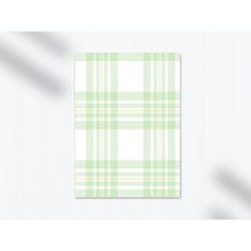 크리스마스 파스텔 대형 소형 체크 패턴 원단 패브릭포스터 가림막, 애플그린