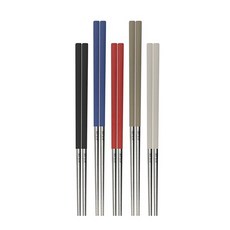 理想牌 金緻316不銹鋼防滑四方筷, 金緻316四方筷, 1個, 混色