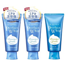 센카 퍼펙트 휩 페이셜 워시 120g 2개 + 프레쉬 그린티 100g 1개, 1세트