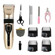 반려동물 이발기 강아지 바리깡 애견 고양이 가정용 미용실, 1개, 골드