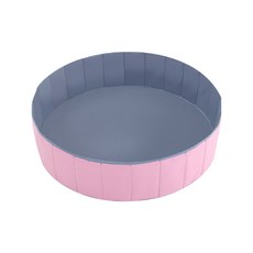 合格玩具批發 波波球 戶外玩具 折疊球池 兒童遊戲球池, 1個, 粉灰球池