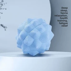 마사지 볼 텍스처드 요가 피지오 롤러 솔리드 듀얼 운동기구 발 목 어깨 근육 완화 다도, 09 A   Blue