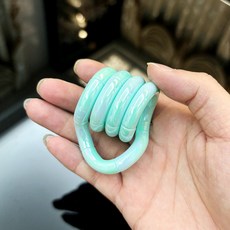 熱賣陶瓷系列扭扭樂寶石專注力訓練減壓神器小玩具tan解壓go, 陶瓷-夢幻藍, 1個