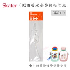 日本Skater 6DX吸管水壺 530ml 專用替換吸管組 (含墊圈), 1個