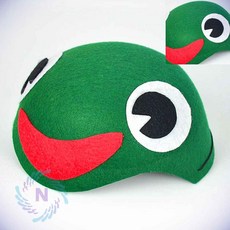 연극 어린이 모자 청개구리 캐릭터모자 인형탈