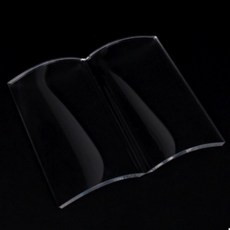 S 투명 책모양 아크릴 문진 독서 페이퍼웨이트 받침대, 1개