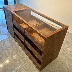 服裝店玻璃中島臺展示桌 店鋪儲物櫃吧臺收銀臺