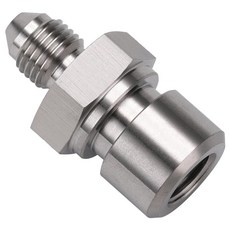 Podavelle 4AN 남성에서 M10x1.25 2PCS 스틸 피팅 어댑터 여성 스테인리스 라인 미터법 반전 플레어 브레이크, Stainless Steel, 4AN to M10x1.0 - 1PC