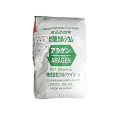 食品級碳酸鈣 25公斤原裝袋 日本製造, 1個