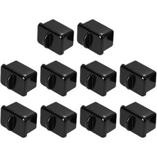 40개 방진캡 커버 SFPRJ45 포트 보호기 섬유광학 실리콘 스위치 네트워크 카드 라우터 변환기흰색, Black