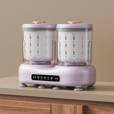 多雙杯無線迷你洗衣機，適用於洗滌內衣、內褲、襪子，小型便攜式洗衣杯, 1個, 淺紫色