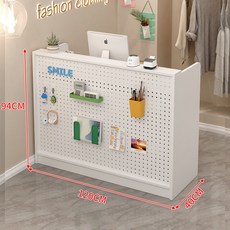 미니카운터 계산대 매장 식당 안내대 타공판, 120cm 화이트 타공 보드(도어X)