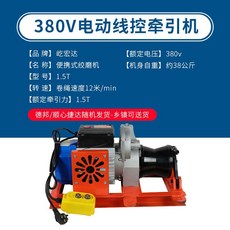 자동차 케이블 전선 인양기 윈치 견인 로프 호이스트 리프트, D. 새 전기 1.5톤 220V 스위치