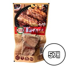 롯데 의성마늘 통살구이 삼겹 단짠간장 /냉장 통삼겹 반찬 안주, 5개, 140g