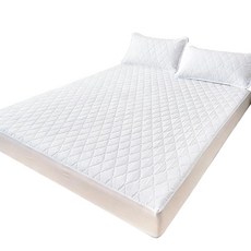 JMGBird 방수 매트리스 프로텍터 퀸 사이즈 180.9 x 190.9cm(71 79인치) 통기성 커버 패드 깊은 포켓이 있는 저자극성 침대