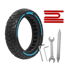 Xiaomi M365/1S/Pro/Pro2/Mi3 안전 반사 스티커 도구 용 8.5 인치 오프로드 솔리드 타이어 스쿠터 충격 흡, 10 1pc blue set