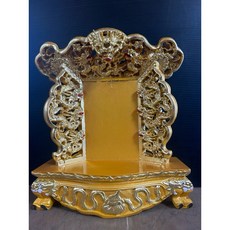 華誠 8吋8 九龍 玉旨 匾 宮匾 樟木雕刻 含刻字 (五字內), 黃色