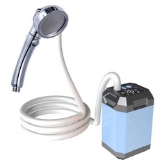 캠핑 샤워 휴대용 야외샤워 무선 야외 전기 펌프 충전식 여행용 디지털 디스플레이 목욕 도구 9000mAh, 3)9000mAh 3 mode BL, 1개