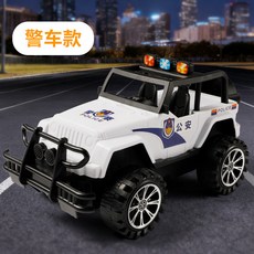 大號慣性兒童越野車玩具車 越野警車 仿真模型 男孩兒童禮物, 大號越野警車款, 1個