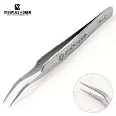 블랙베리 속눈썹 정밀 핀셋 족집게 연장도구재료 전문가용[실버] 8종, 1개, SV-17