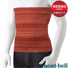 mont-bell 中性 美麗諾羊毛保暖肚圍, 1個, M